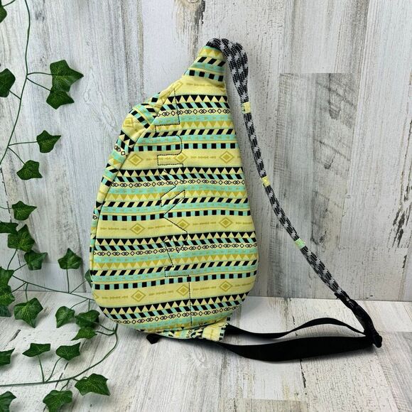KAVU Rope Bag Cotton Shoulder Sling Backpack Spring Montage - Picture 3 of 11